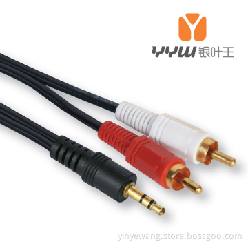 3.5mm Stereo Male to 2RCA Male Audio Cable (YAH2007BP)